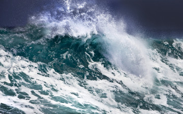 Картинка природа стихия волна пена море брызги