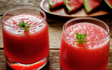 Картинка еда напитки +сок water melon арбуз ломтики сок