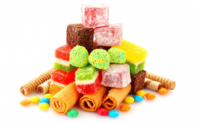 Обои картинки фото еда, конфеты,  шоколад,  сладости, wafers, сладкое, вафли, sweets, candy, мармелад
