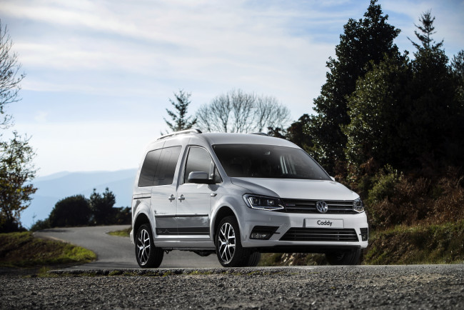 Обои картинки фото автомобили, volkswagen, 2015г, outdoor, caddy