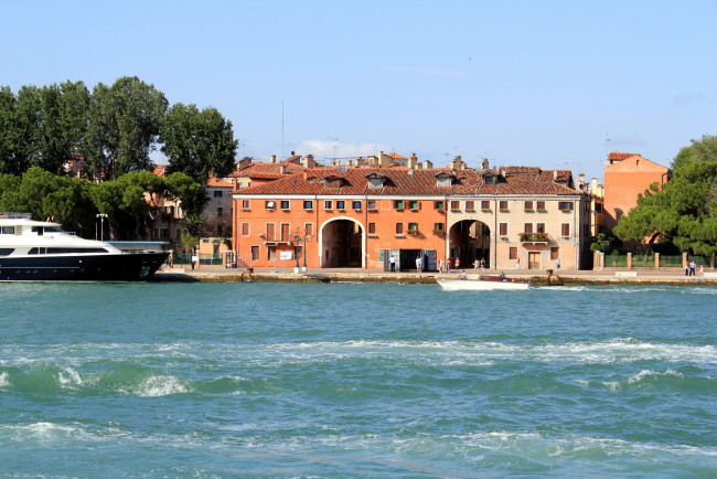 Обои картинки фото города, венеция , италия, канал, набережная