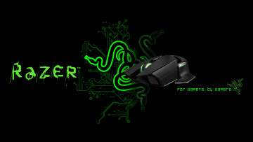 Картинка компьютеры razer фон логотип