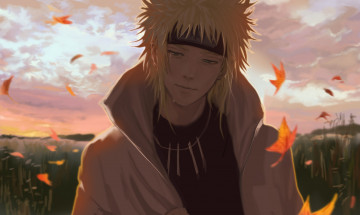 обоя аниме, naruto, yondaime, hokage, namikaze, minato