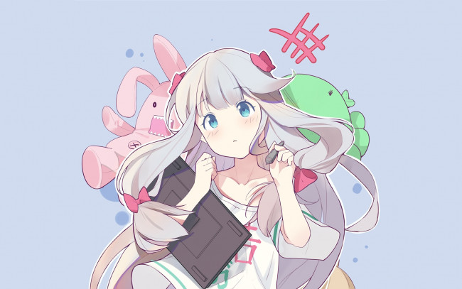 Обои картинки фото аниме, eromanga-sensei, фон, взгляд, девушка