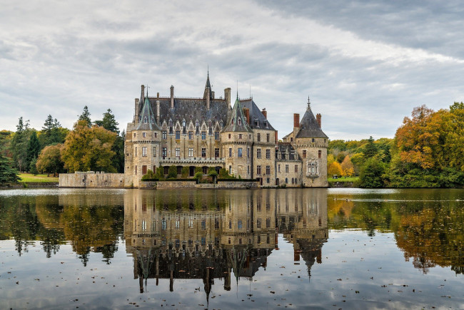 Обои картинки фото chateau de la bretesche, france, города, замки франции, chateau, de, la, bretesche