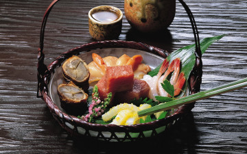 обоя еда, рыбные блюда,  с морепродуктами, японская, кухня