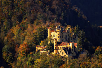 обоя hohenschwangau castle, bavaria, germany, города, замки германии, hohenschwangau, castle