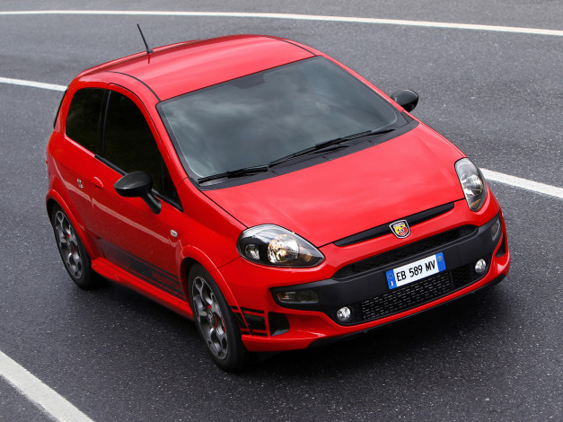 Обои картинки фото abarth, punto, evo, 2010, автомобили, fiat