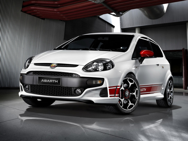 Обои картинки фото abarth, punto, evo, 2010, автомобили, fiat