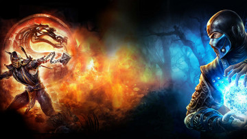 Картинка mortal kombat видео игры 2011 scorpion sub zero