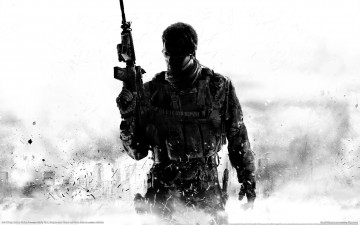 Картинка call of duty modern warfare видео игры автомат солдат