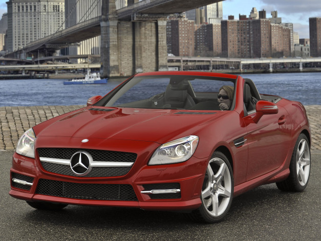 Обои картинки фото mercedes, benz, slk350, amg, sports, package, us, spec, автомобили