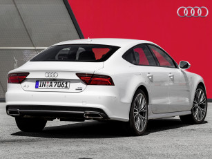 Картинка автомобили audi 3-0 sportback a7 светлый s-line 2014г quattro tdi