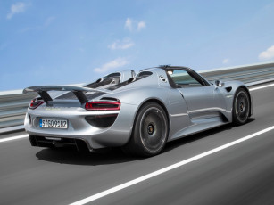 Картинка автомобили porsche spyder 2014г 918