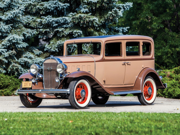 Обои картинки фото автомобили, классика, коричневый, 1932г, 32-57s, special, sedan, series, 50, buick