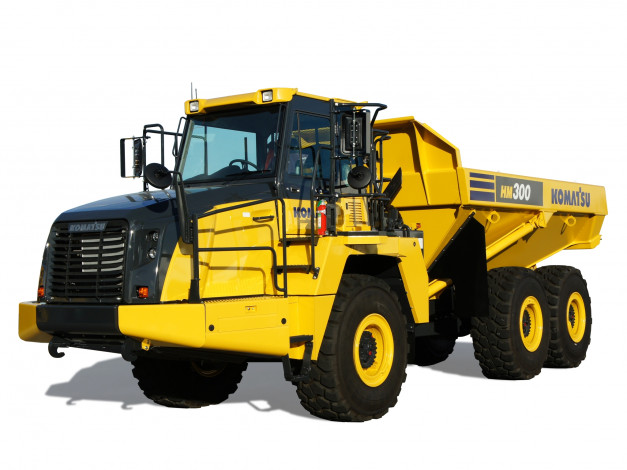 Обои картинки фото техника, строительная техника, hm300, komatsu