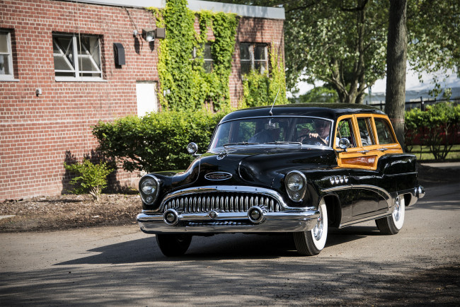 Обои картинки фото buick roadmaster,  1953, автомобили, buick, автопробег, выставка, автошоу