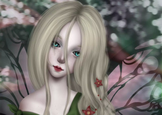 Картинка фэнтези девушки nimfpa art девочка крылья волосы арт