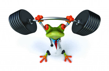 Картинка 3д+графика юмор+ humor prince лягушка frog heart love funny