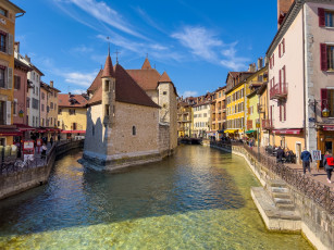 обоя annecy, france, города, - улицы,  площади,  набережные