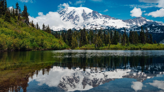 Обои картинки фото bench lake, washington, природа, реки, озера, bench, lake