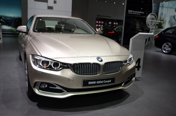 обоя bmw 4-series 2014, автомобили, выставки и уличные фото, белый, салон