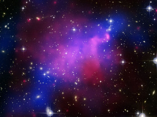 Картинка эйбелл 520 космос галактики туманности