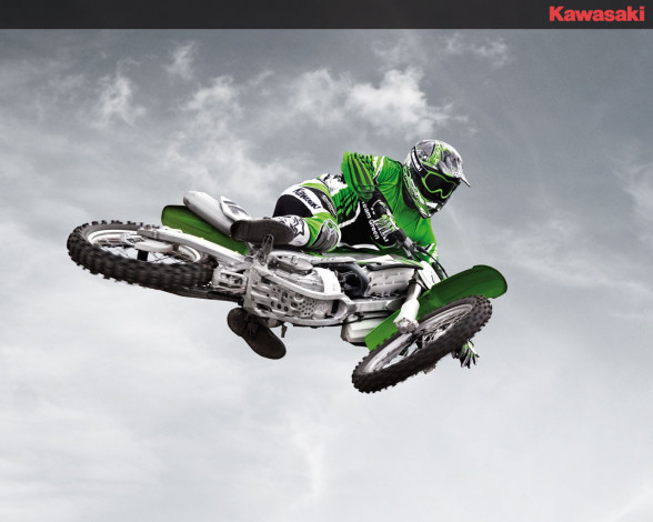 Обои картинки фото kawasaki, kx, 450, спорт, мотокросс