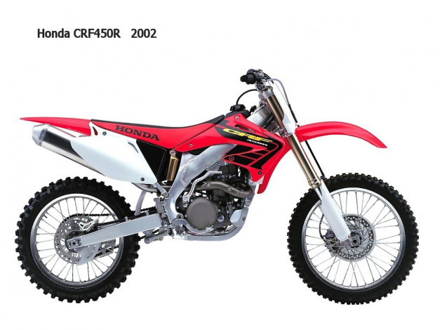 Обои картинки фото honda, crf450r, 2002, мотоциклы