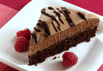 Картинка еда пирожные кексы печенье шоколад торт кусок крем малина