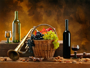 Картинка еда напитки вино виноград натюрморт