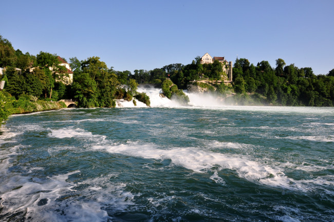 Обои картинки фото rhine, falls, switzerland, природа, водопады