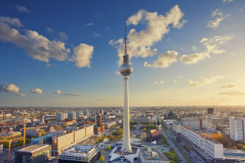 Картинка berlin города берлин+ германия телевышка