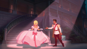 Картинка мультфильмы the+princess+and+the+frog дворец принцесса принц ступени