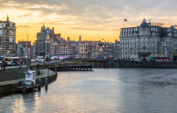 Картинка amsterdam города амстердам+ нидерланды канал