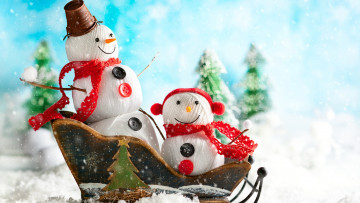 Картинка праздничные снеговики забавные