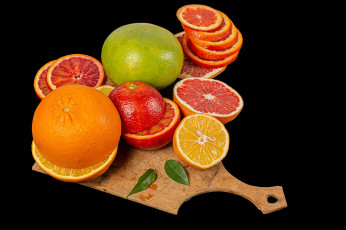 Картинка еда цитрусы апельсин лимон грейпфрут