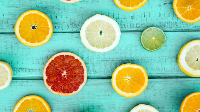 Обои картинки фото еда, цитрусы, апельсин, лимон, грейпфрут, лайм
