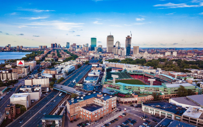 Обои картинки фото города, бостон , сша, панорама