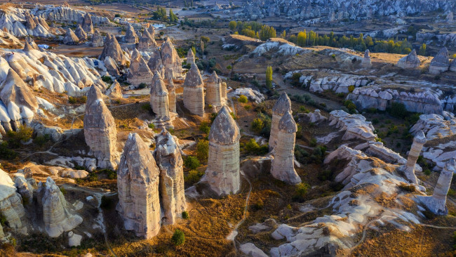 Обои картинки фото cappadocia, turkey, природа, горы