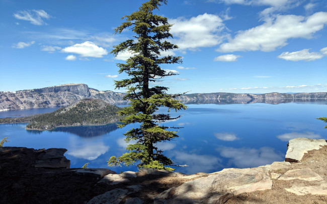 Обои картинки фото crater lake, oregon, природа, реки, озера, crater, lake