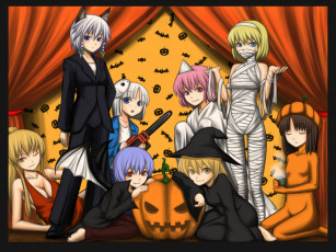 Картинка аниме touhou персонажи тохо halloween