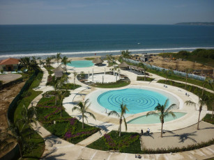 Картинка интерьер бассейны открытые площадки puerto vallarta бассейн мексика курорт пальма