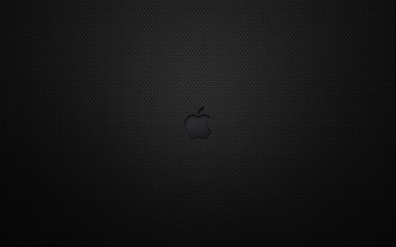 Картинка компьютеры apple тёмный сетка логотип яблоко
