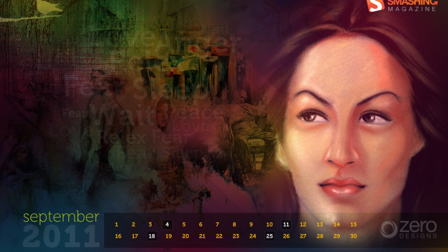 Обои картинки фото календари, рисованные, векторная, графика, женское, лицо