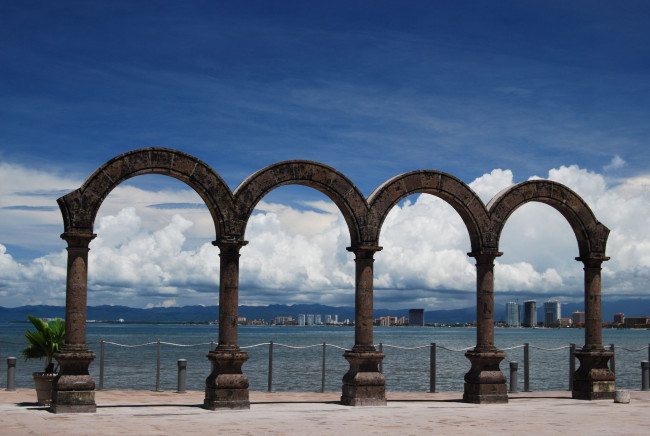 Обои картинки фото города, другое, puerto, vallarta, мексика, набережная