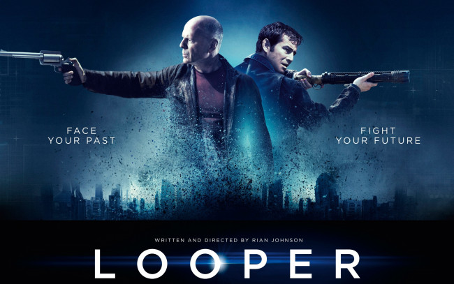 Обои картинки фото looper, кино, фильмы, джозеф, гордон-левитт, joseph, gordon-levitt, петля, времени, bruce, willis, брюс, уиллис