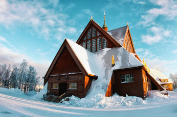 Картинка города -+здания +дома дом снег зима