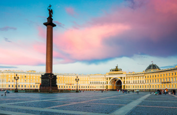 обоя palace square, города, санкт-петербург,  петергоф , россия, колонна, площадь, генштаб