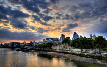 обоя города, лондон , великобритания, sunset, закат, лондон, англия, london, uk, england